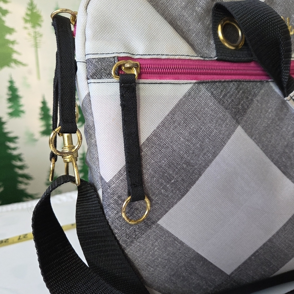 Skechers Gray and Black Women's Messenger Bag - Picture 4 of 11
